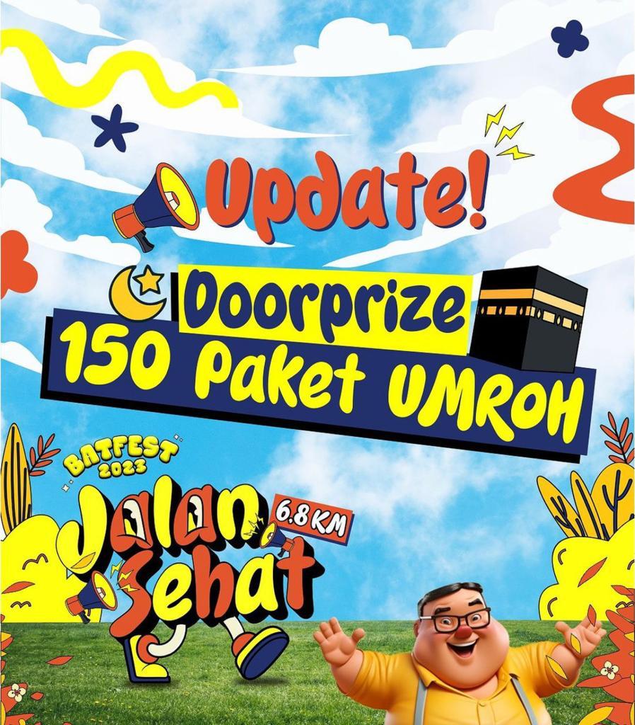 Panitia Batfest 2023 Targetkan Minimal 10 Ribu Peserta Jalan Sehat, Sediakan 150 Paket Umrah