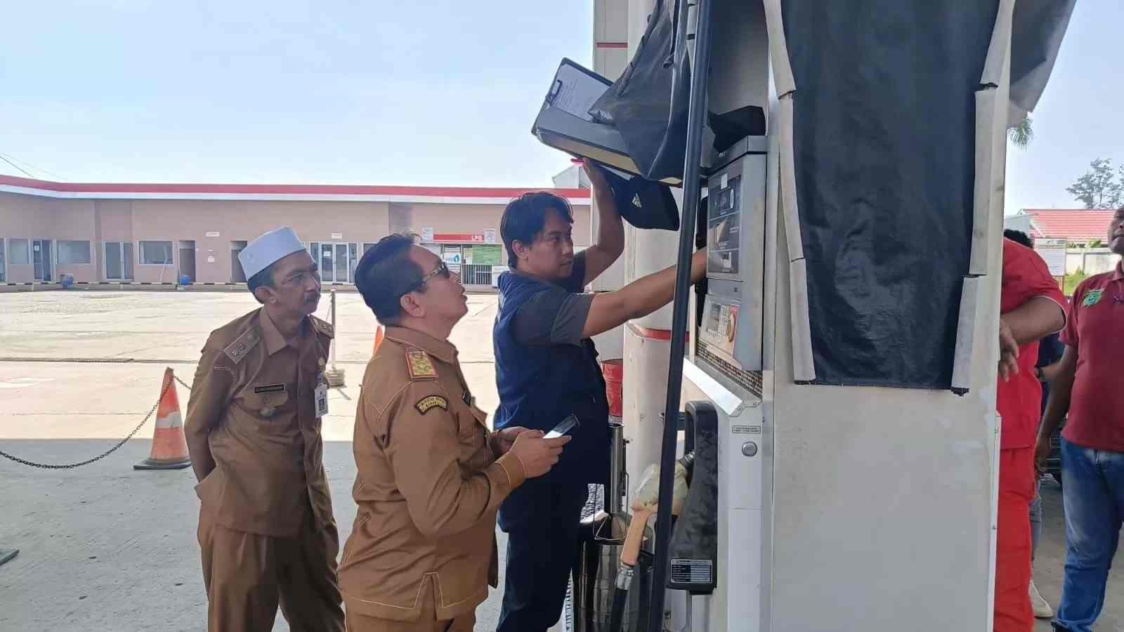 Jelang NATARU Sidak Ukuran Takar BBM di SPBU Tanah Bumbu