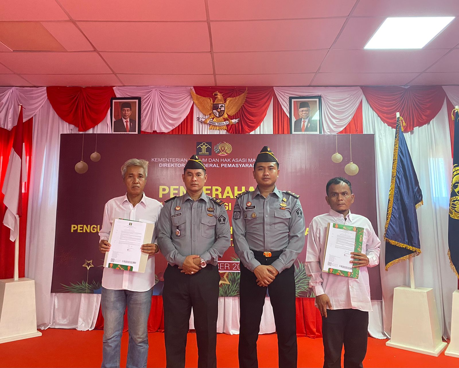 Perayaan Natal 2023, Tiga WBP Lapas Batulicin Terima Remisi Natal