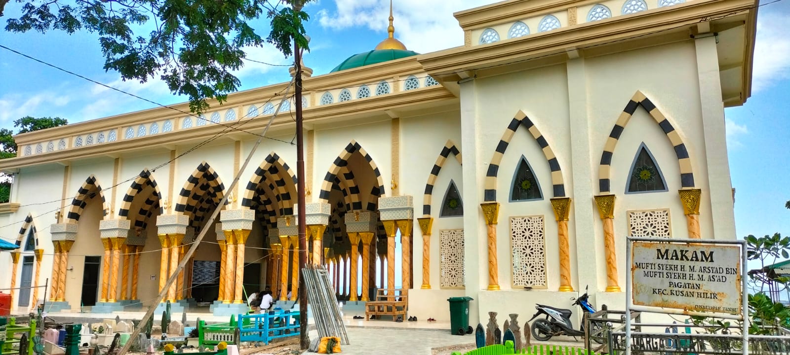 Renovasi Kubah Pagatan Akhirnya Telah Rampung, Usai Lebaran Bakal Diresmikan Bupati Tanbu