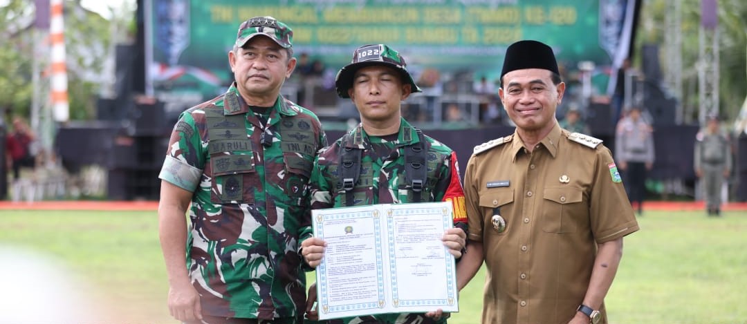 TMMD ke-120 di Tanah Bumbu Resmi di Tutup KSAD