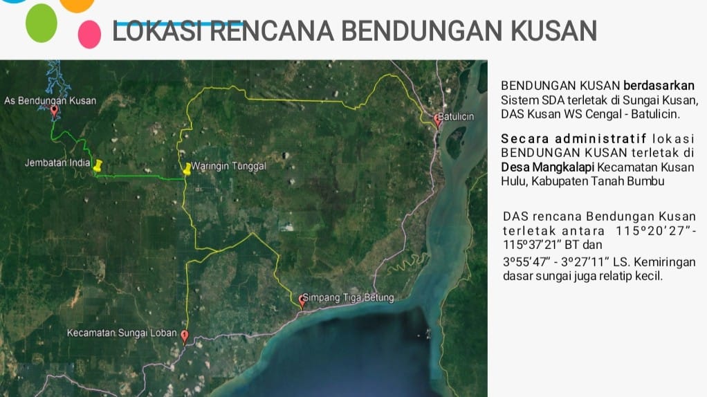 Kantongi Izin Penggunaan Kawasan Hutan, Pembangunan Bendungan Kusan Segera Terwujud !