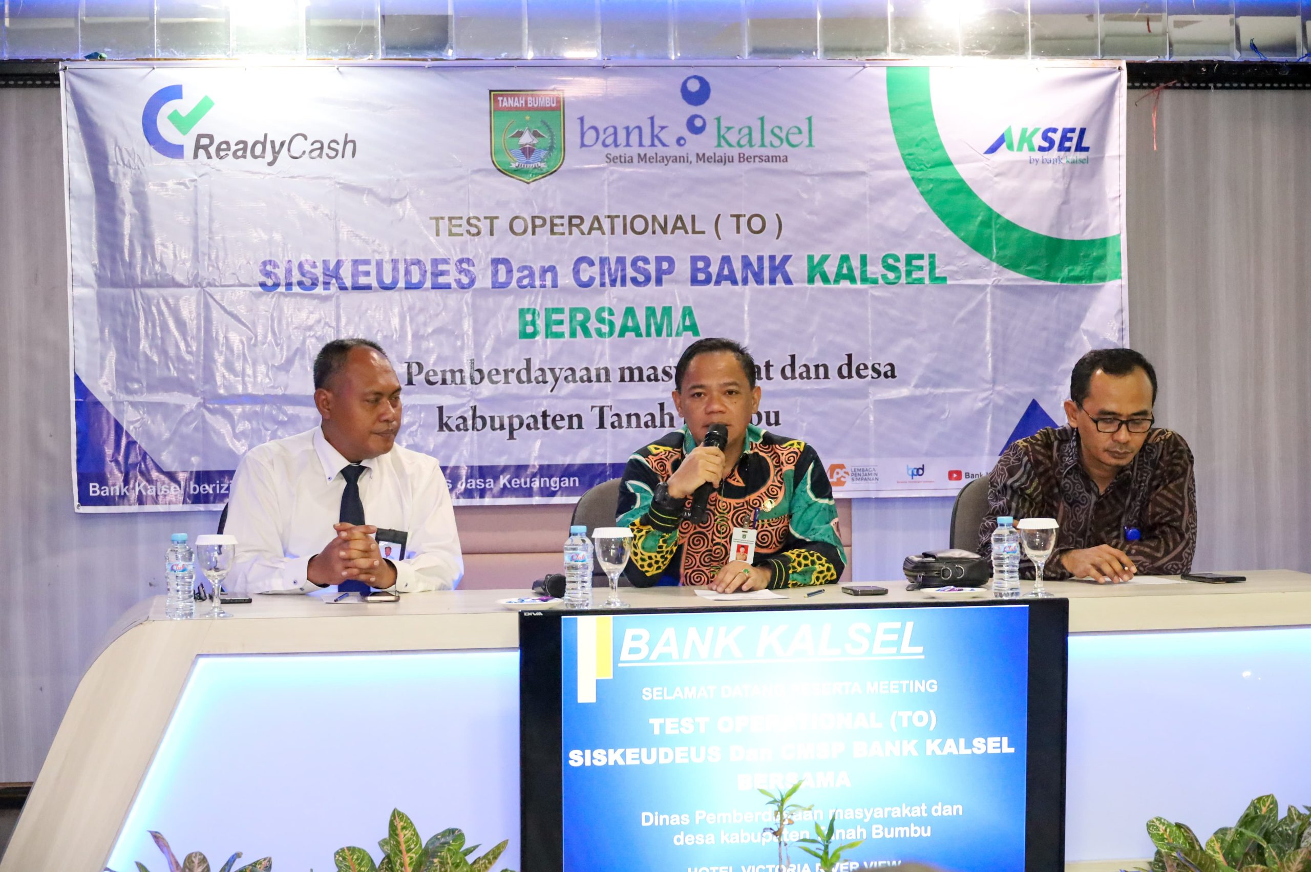 Pemkab Tanbu Gelar Test Operasional Siskudes dan CMSP Bank Kalsel
