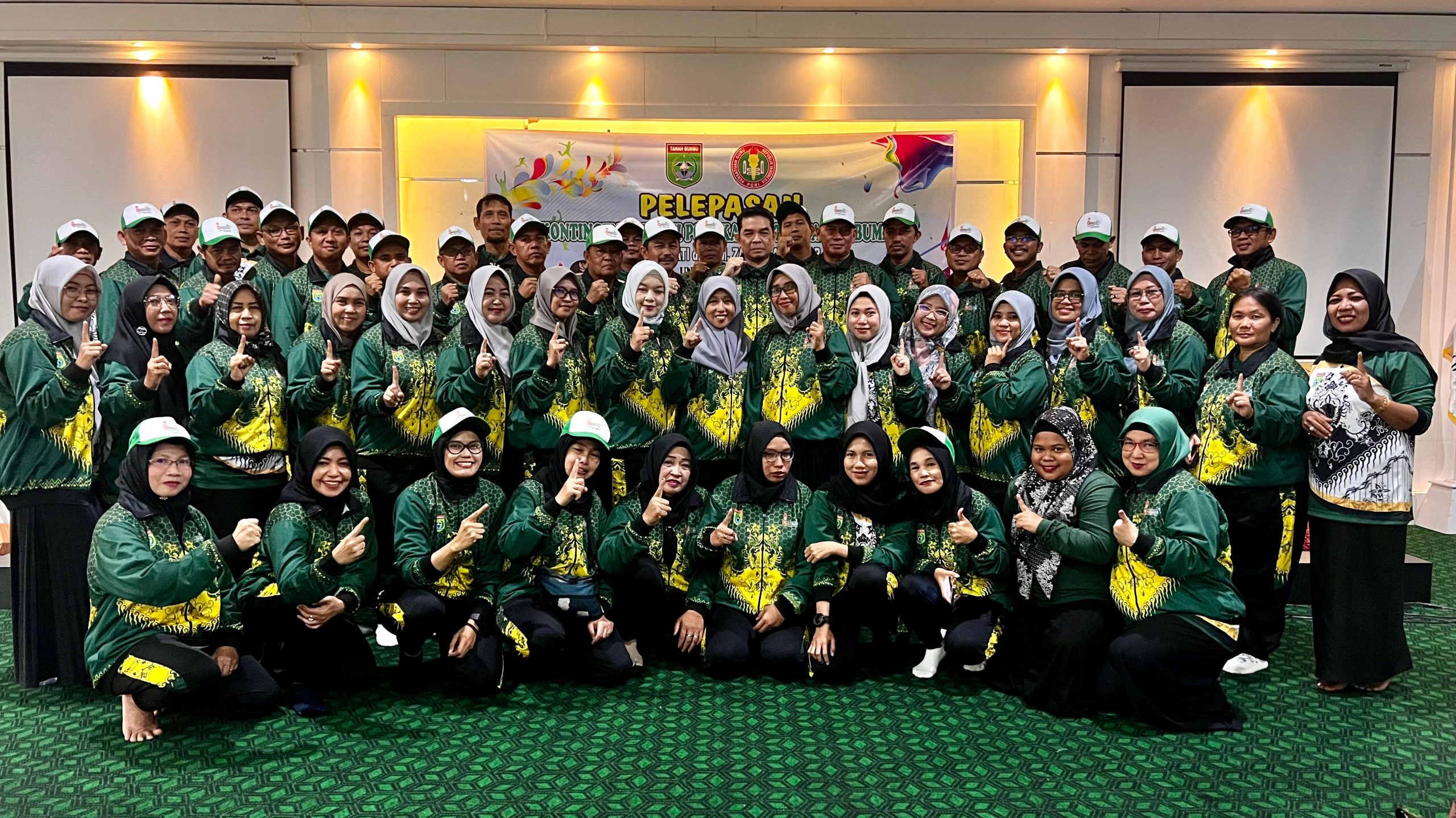 Pelepasan Kontingen Porseni PGRI Tanah Bumbu