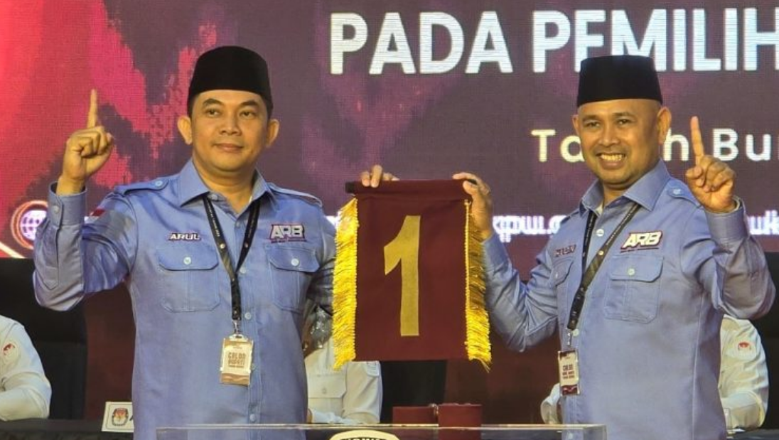 KPU Gelar Penetapan Nomor Urut Paslon Cabup-Cawabup Tanbu