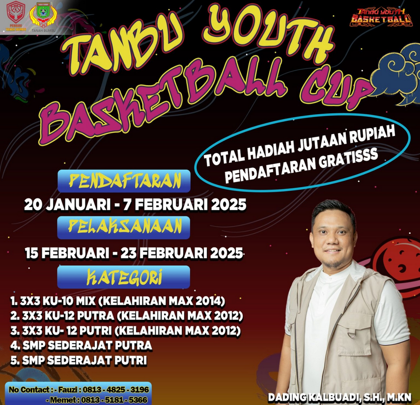 Perbasi Tanah Bumbu Gelar Tanbu Youth Basketball Cup 2025