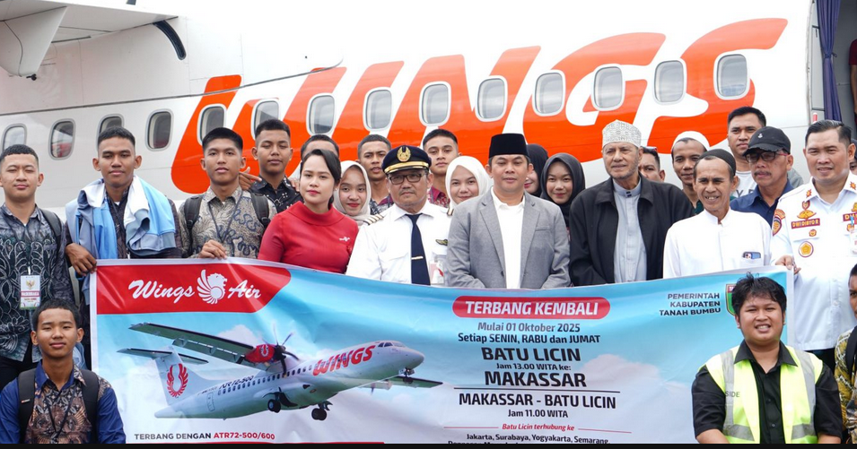 Terbang Perdana Batulicin–Makassar Sukses Tiket Langsung Ludes