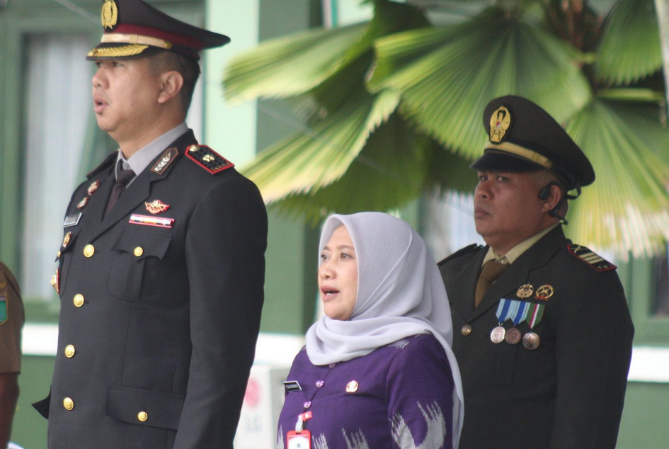 Pemkab Tanbu Hadir Peringatan HUT ke-80 TNI