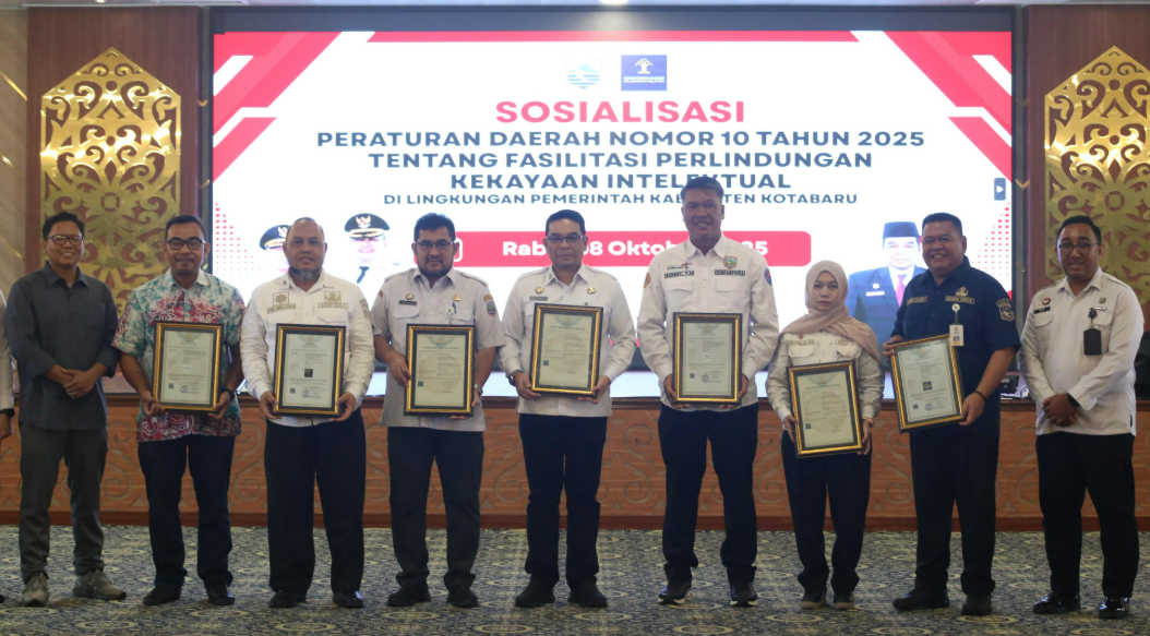 Pemkab Kotabaru Gelar Sosialisasi Perda Nomor 10 Tahun 2025 tentang Perlindungan Kekayaan Intelektual