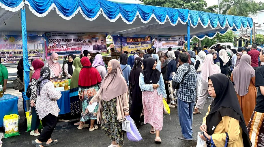 Gerakan Pangan Murah (GPM) di Kawasan Wisata Siring Laut