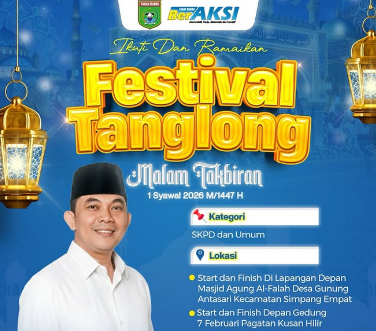 Pemkab Tanah Bumbu Gelar Festival Tahunan Tanglong Malam Takbiran, Hadiah Rp132 Juta