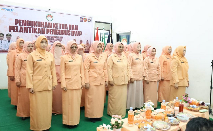 Pengukuhan Pengurus DWP Unit Satpol PP dan Damkar Tanbu