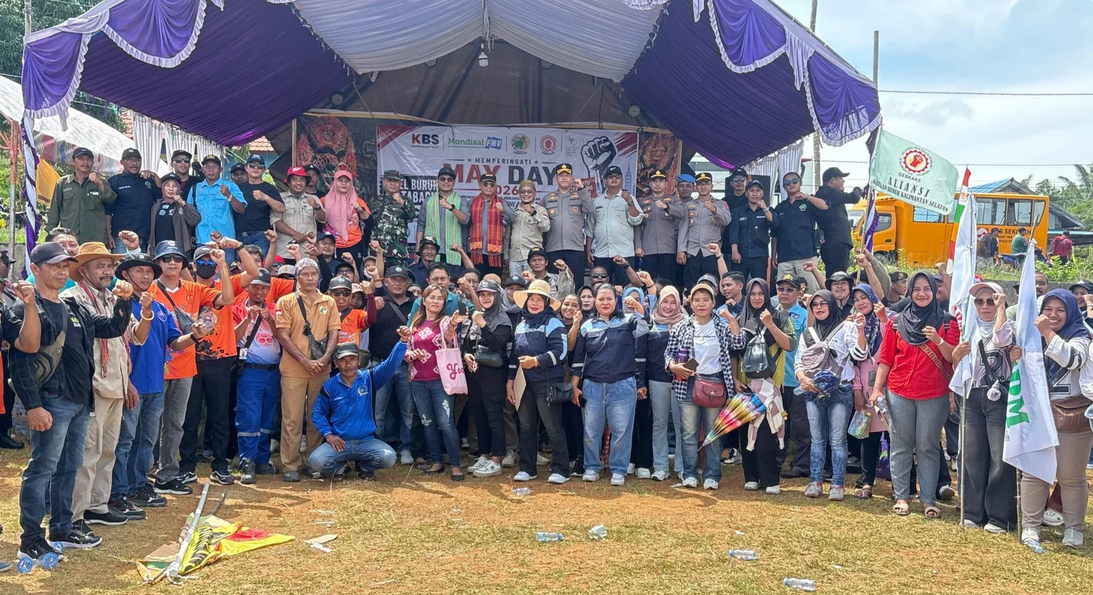 Bupati Kotabaru H. M. Rusli Menghadiri Peringatan Hari Buruh Internasional (May Day) Tahun 2026
