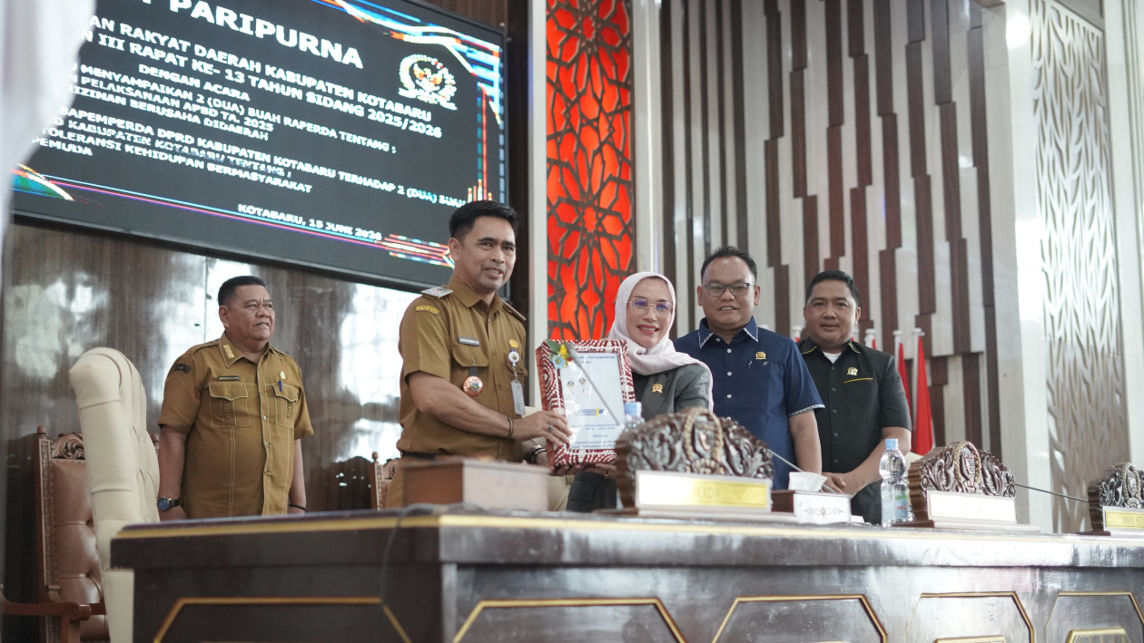 Empat Raperda Disampaikan Dalam Paripurna DPRD Kotabaru